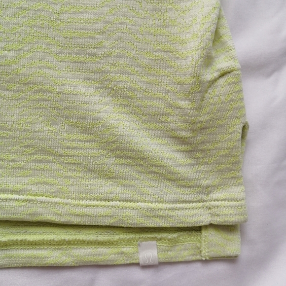 Lululemon Train To Be Tank Ripple Weave Lemon Sorbet Yellow Medium - Picture 11 of 15